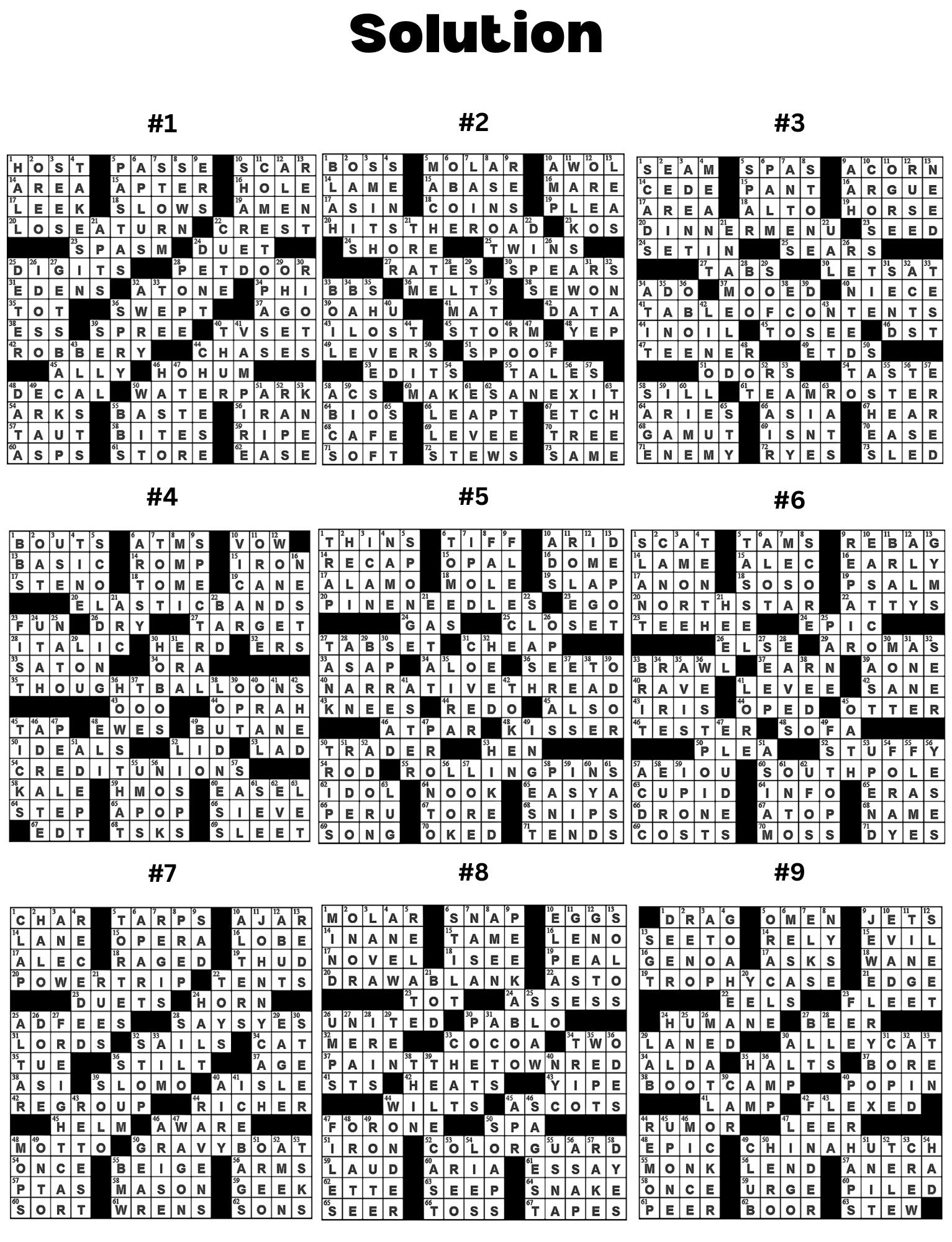 [Printable-PDF]Easy Crossword Puzzle Book For Adults and Seniors - 100 Puzzles