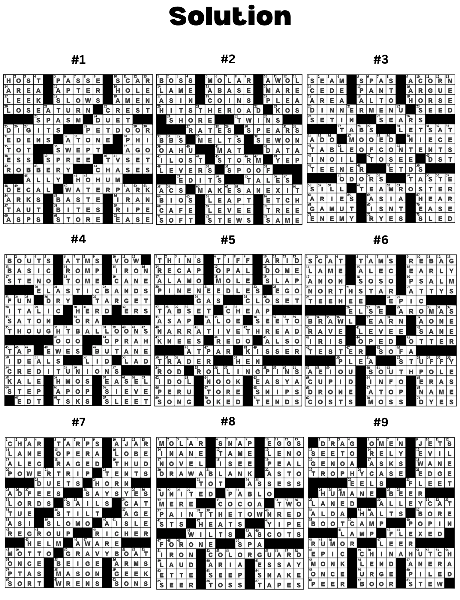 [Printable-PDF]Easy to Medium Crossword Puzzle Book For Adults and Seniors - 100 Puzzles