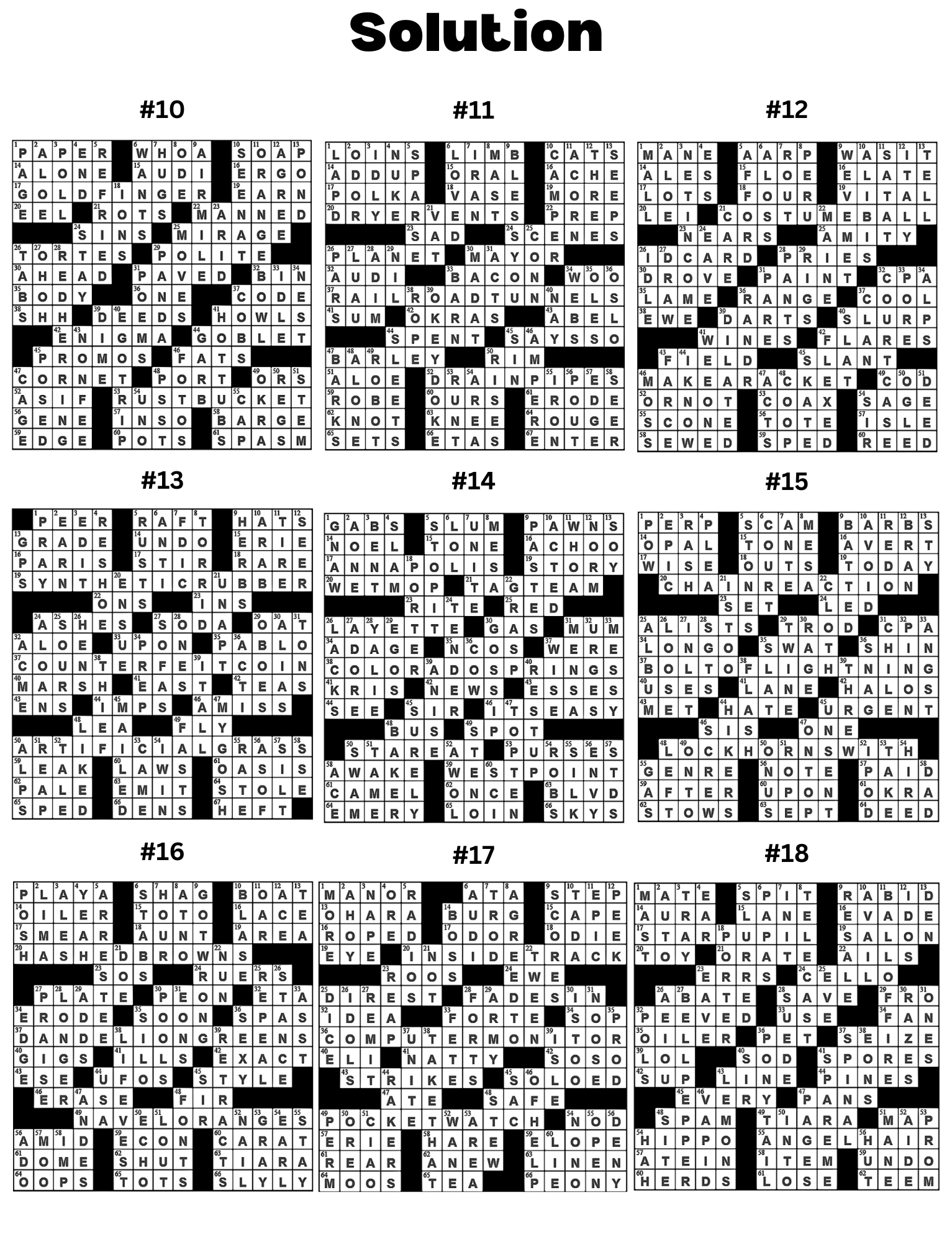 [Printable-PDF]Easy Crossword Puzzle Book For Adults and Seniors - 100 Puzzles