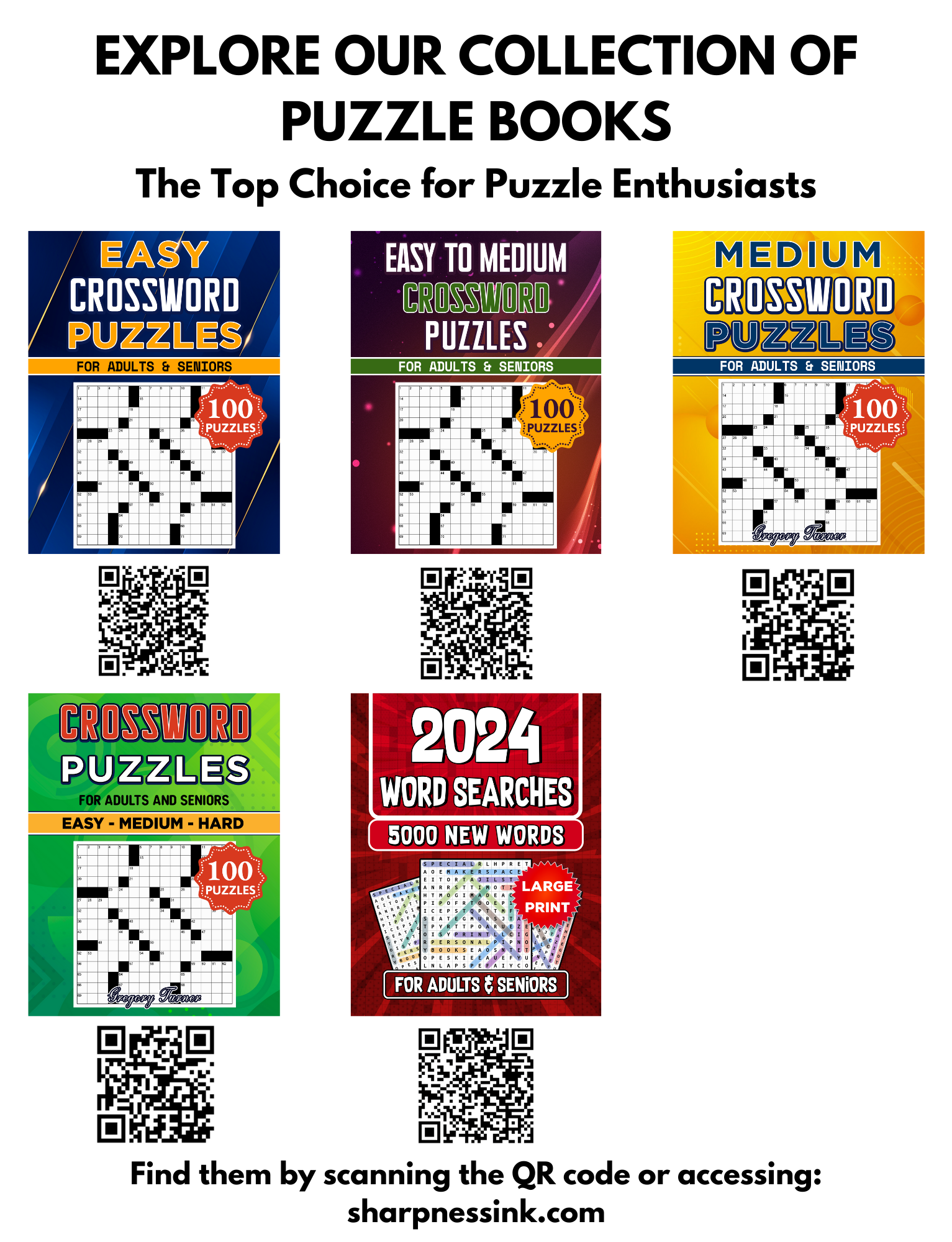 [Printable-PDF]Easy Medium Hard Crossword Puzzle Book For Adults and Seniors - 100 Puzzles