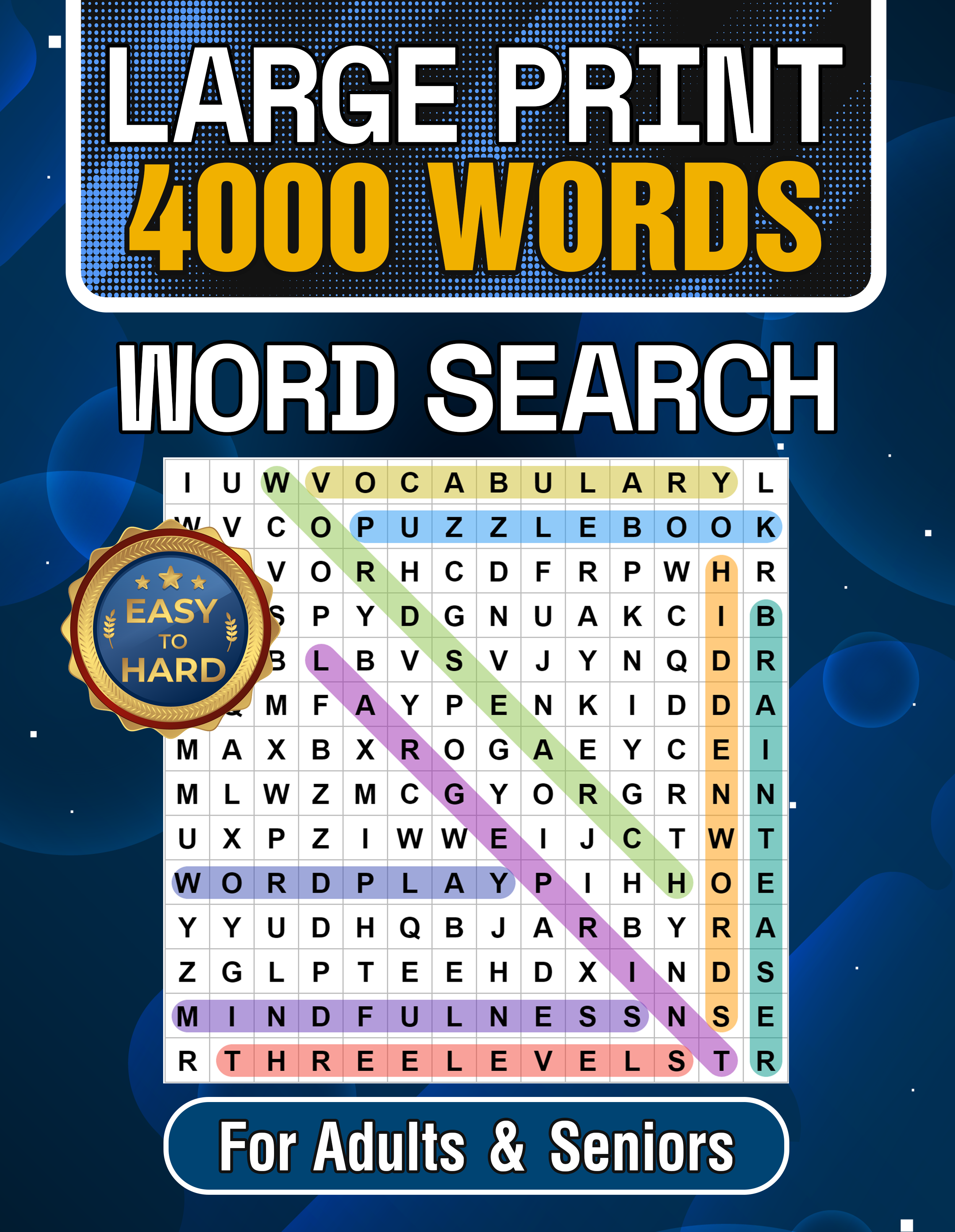 [Printable-PDF] Large Print Word Search Puzzle Book For Adults and Seniors - 4000 Words