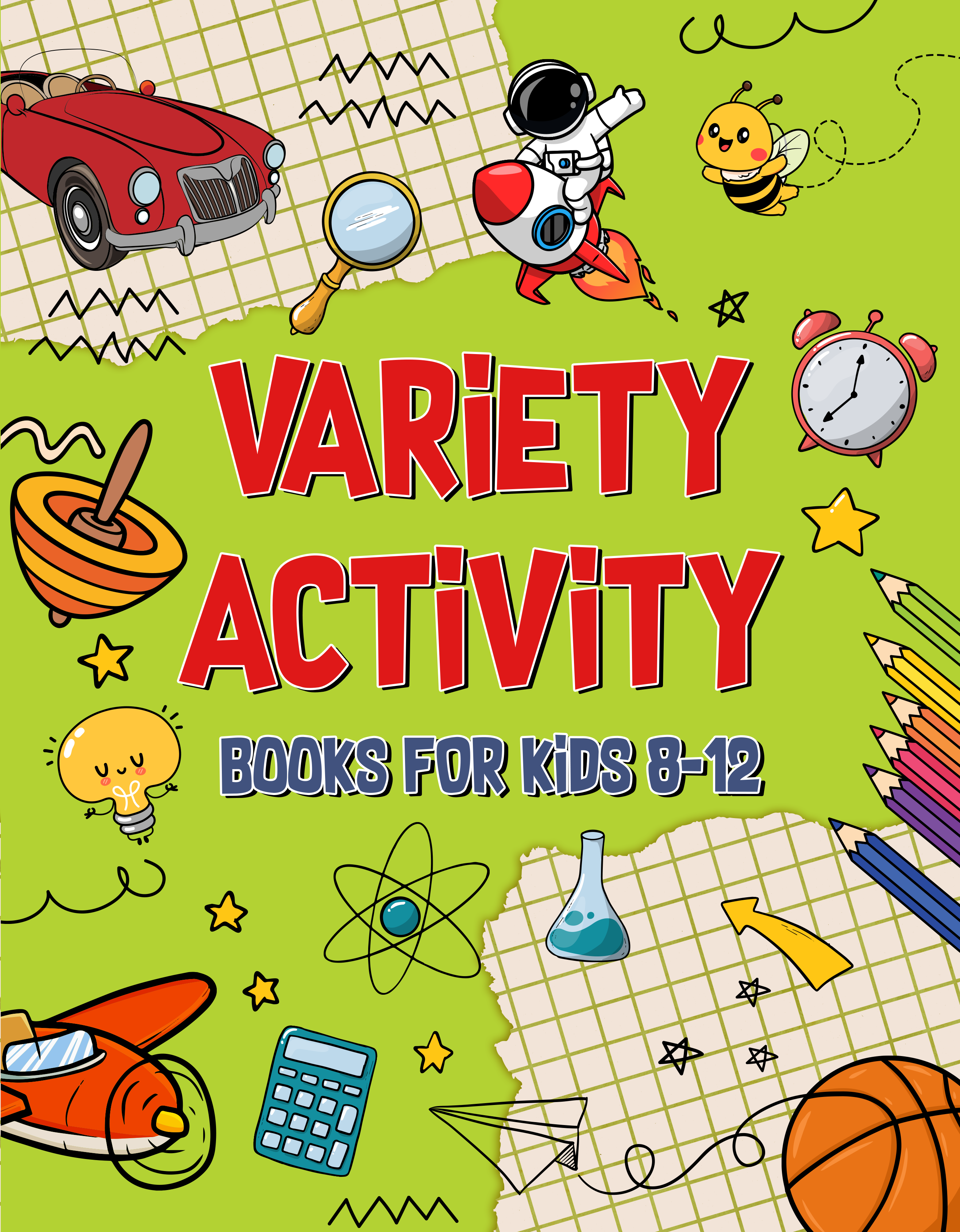 [Printable-PDF] Variety Activity Books For Kids 8-12 With Crosswords, Mazes, Word Search, Sudoku, Word Scramble, Coloring, Dot to Dot and More