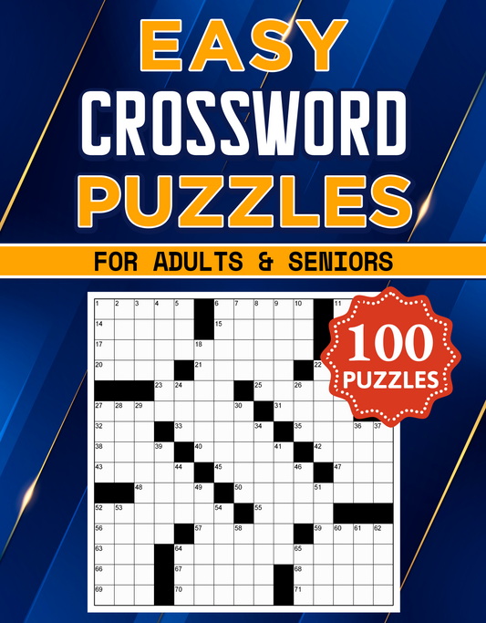 [Printable-PDF]Easy Crossword Puzzle Book For Adults and Seniors - 100 Puzzles