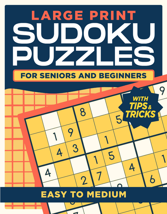 [Printable-PDF] Easy to Medium Sudoku Large Prints for Adults and Seniors